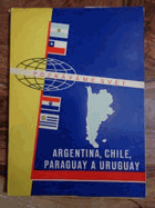 Argentina, Chile, Paraguay a Uruguay MAPA-MAPY. Soubor map