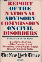 Report of the National Advisory Commission on civil disorders