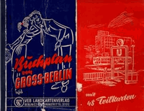 Buchplan von Groß BERLIN Mit Straßenverz. u. Anschriften von kulturellen, sozialen u. sportl. ...