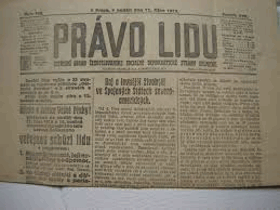 Právo lidu R 14 Ústřední orgán Československé sociálně demokratické strany dělnické