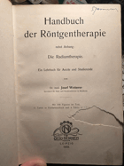 Handbuch der Röntgentherapie RTG