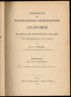 2SVAZKY 2BDE Lehrbuch der topographisch-chirurgischen Anatomie mit Einschluss der ...