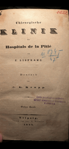 Chirurgische Klinik des Hospitals de la Pitie BD1