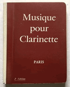 Musique pour Clarinette. 2e edition.