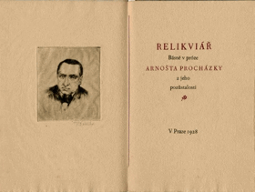 Relikviář LEPT KOBLIHA! Básně v próze Arnošta Procházky z jeho pozůstalosti Arnošt ...