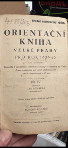 Orientační kniha Velké Prahy pro rok 1938-1939 Četníci Četnictvo