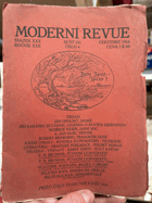 Moderní revue R 22 č 4 Pro literaturu, umění a život SEŠIT 251