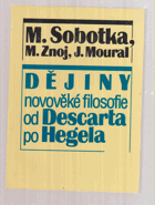 Dějiny novověké filosofie od Descarta po Hegela