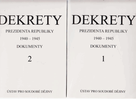 2SVAZKY Dekrety prezidenta republiky 1940-1945 sv. 1 - 2