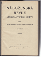 Náboženská revue církve československé - roč. 22