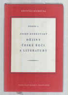 Dějiny české řeči a literatury