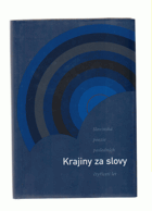 Krajiny za slovy - slovinská poezie posledních čtyřiceti let
